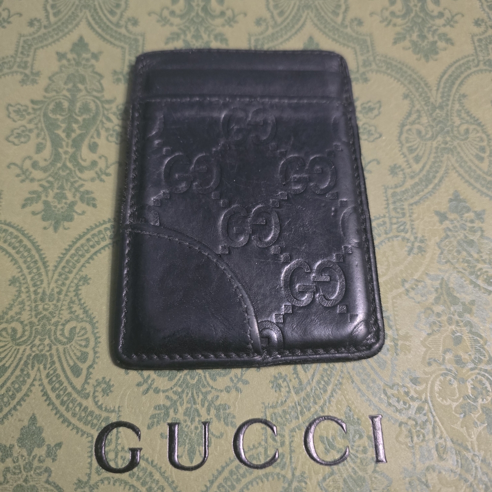 Gucci Black Leather Card Holder